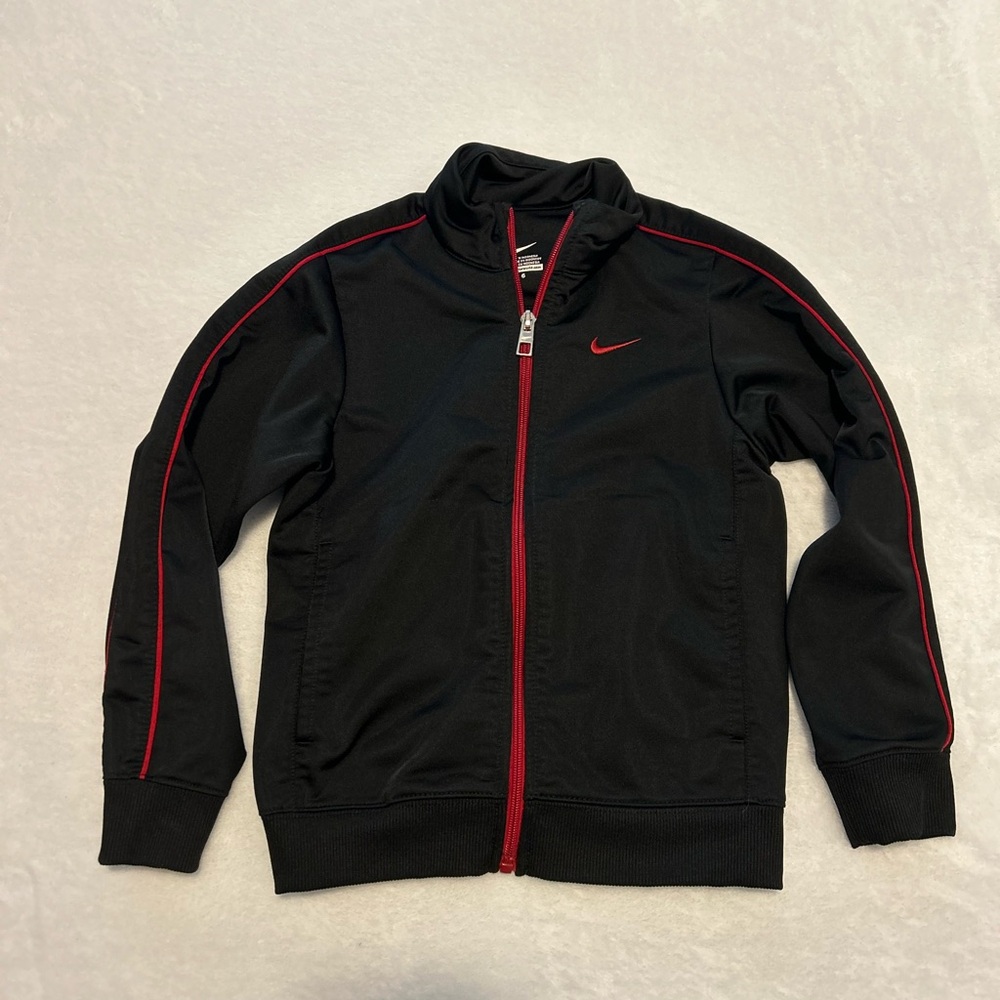 Nike kids  Black Jacket with Red Detail
